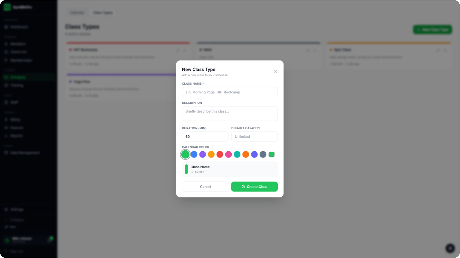 Training programs on desktop